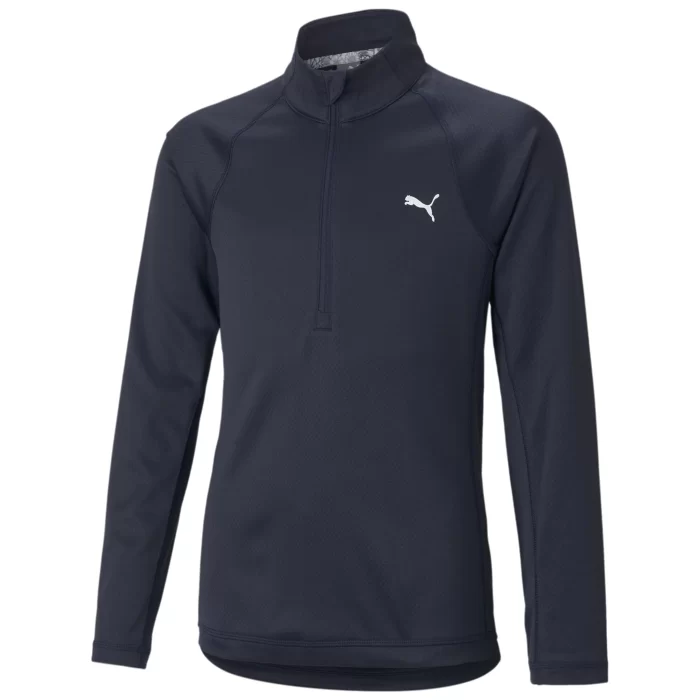 Puma Junior Girls Quarter Zip Pullover